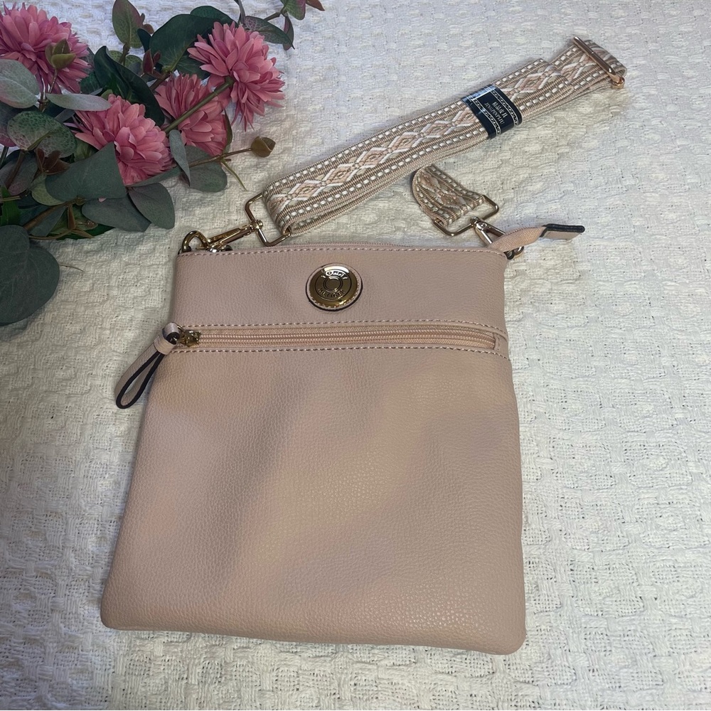 Elegant Soft Pink Crossbody‎ Bag~ Purse is Tommy Hilfiger ~Straps Replaced